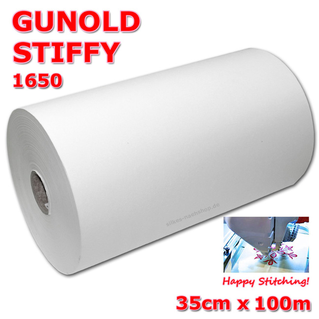 Gunold Stiffy 1650 Stickvlies zum Abreißen 100m Rolle