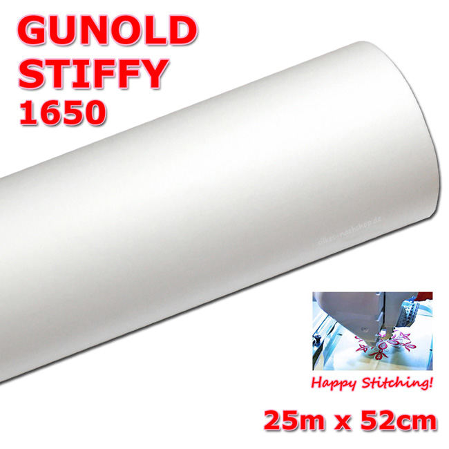 Gunold Stiffy 1650 Stickvlies zum Abreißen 25m Rolle