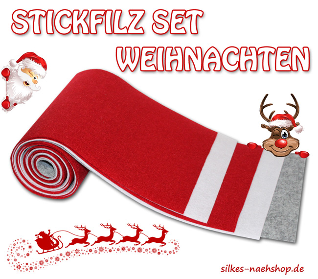 Stickfilz Set 1mm fest waschbar Abbildung