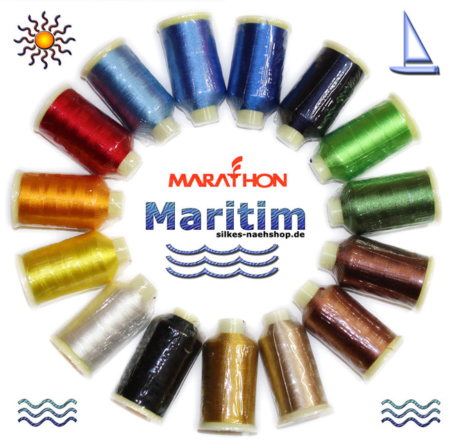 Marathon Stickgarn Sortiment Maritim