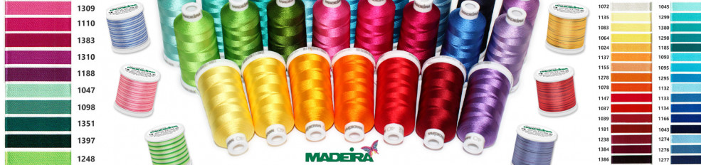 Madeira Rayon Stickgarn jetzt in über 180 Farben!