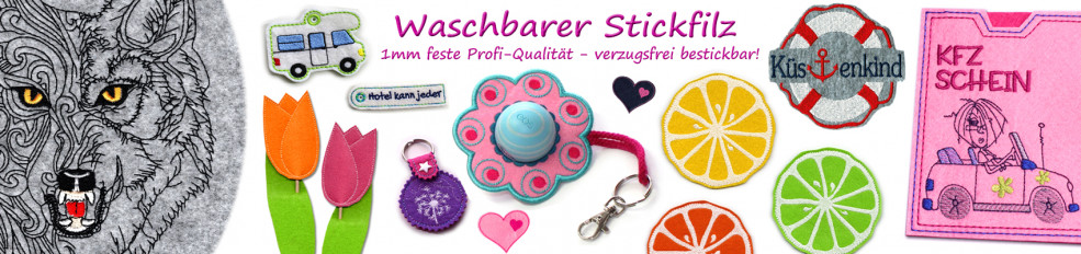 Waschbarer Stickfilz in Profi-Qualität!