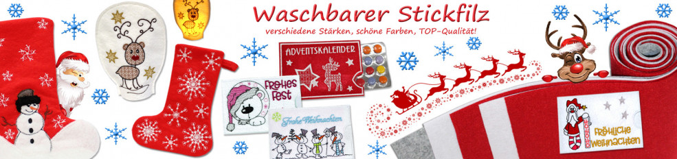 Waschbarer Stickfilz