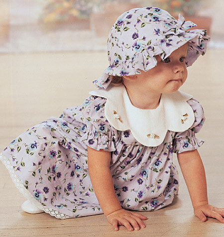 B4110 Butterick Schnittmuster Babykombination