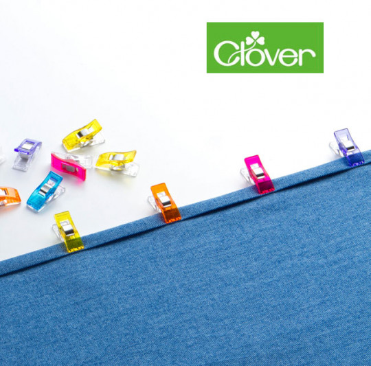 CLOVER Stoffklammern 10er-Pack bunt