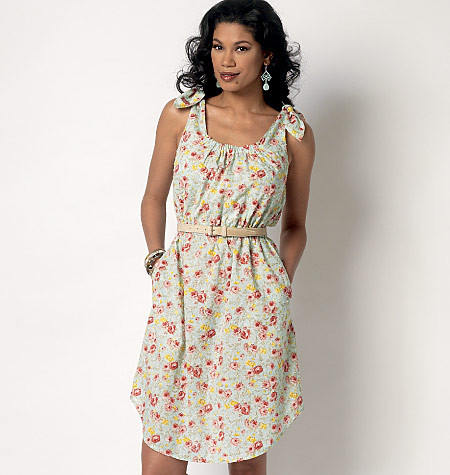 B6205 Butterick Schnittmuster Kleid EASY!