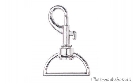 Bolzenkarabiner 40mm silber