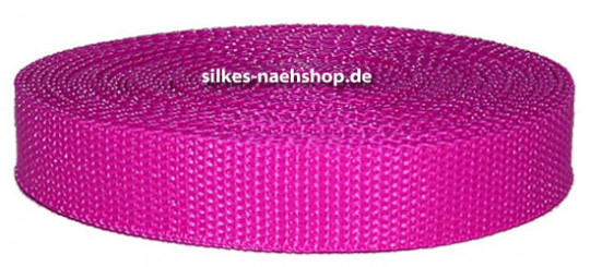 Gurtband 20mm pink 10m Rolle