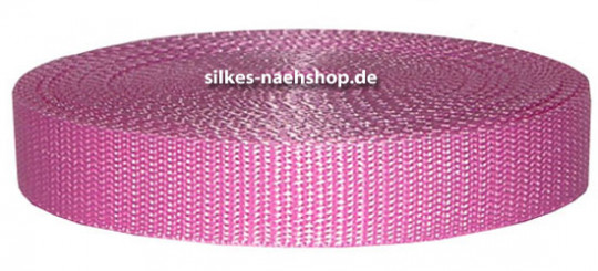 Gurtband 20mm rosa 10m Rolle