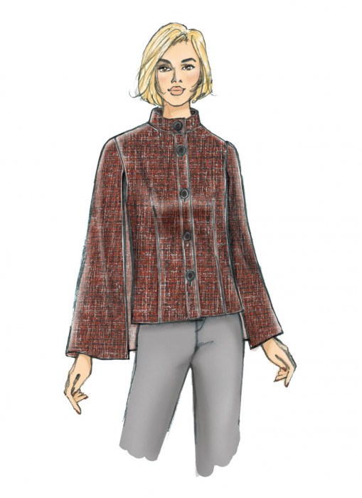 B6603 Butterick Schnittmuster Ponchojacke