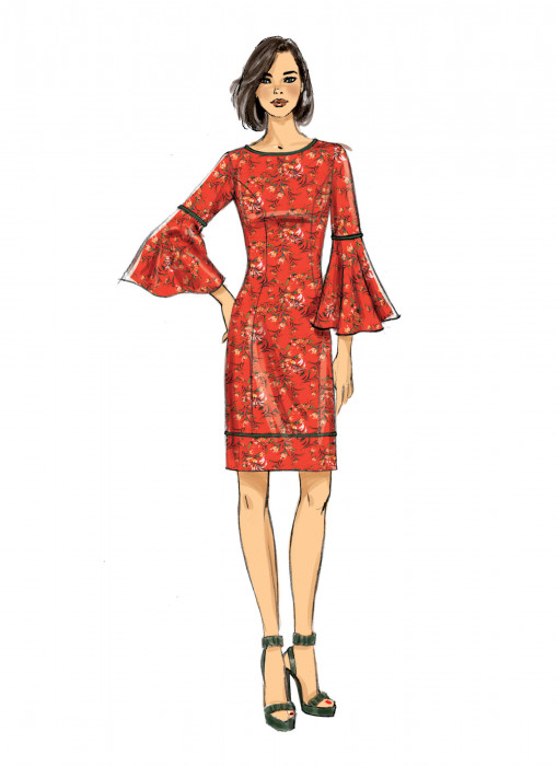 B6624 Butterick Schnittmuster Etuikleid