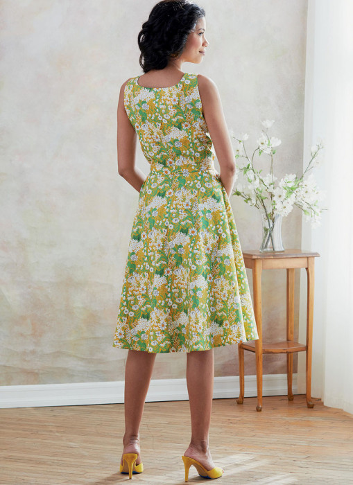 B6674 Butterick Schnittmuster Sommerkleid Tasche