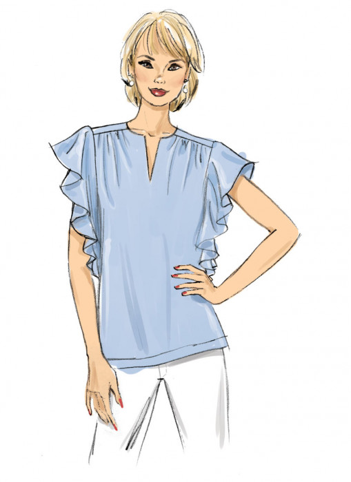 B6688 Butterick Schnittmuster Blusenshirt