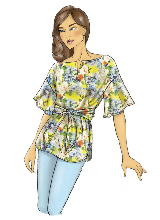 B6685 Butterick Schnittmuster Blusenshirt EASY