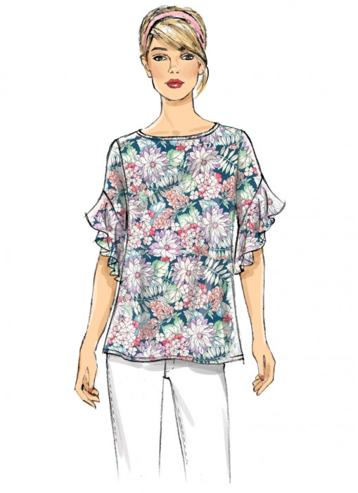 B6687 Butterick Schnittmuster Blusenshirt