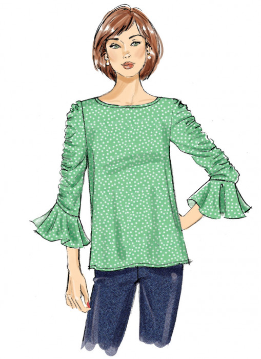 B6687 Butterick Schnittmuster Blusenshirt