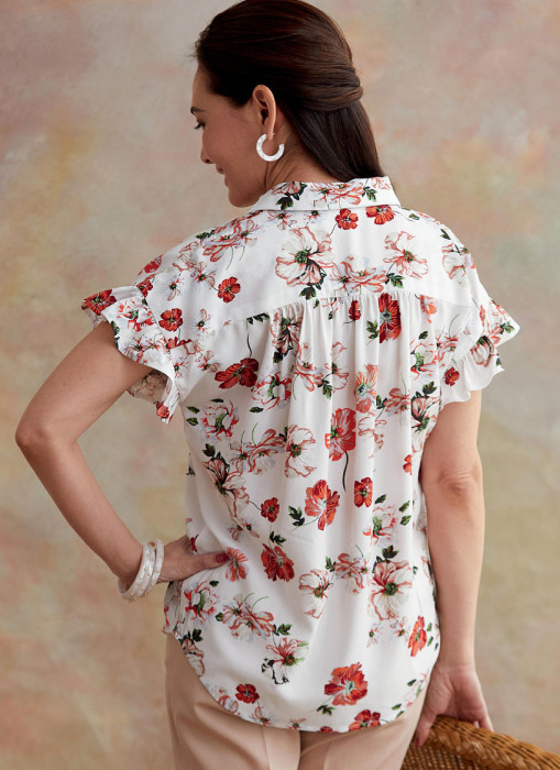 B6686 Butterick Schnittmuster Hemdblusen EASY