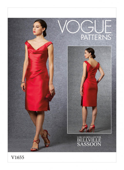 V1655 VOGUE Schnittmuster Designer Abendkleid