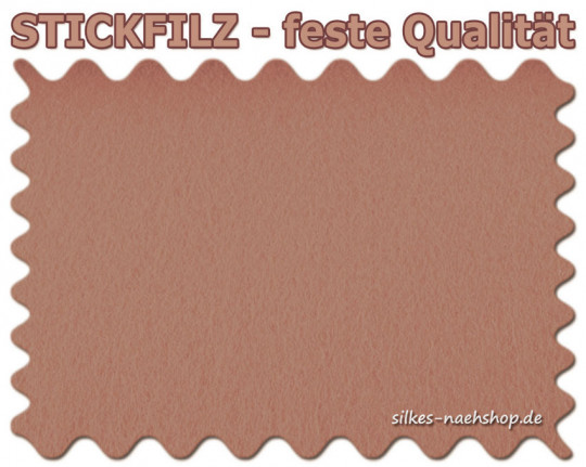 Stickfilz waschbar fest 1mm - beige - 20cmx90cm