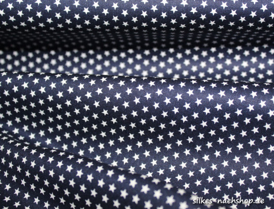 50cm Baumwollstoff MIX-IT STARS navy