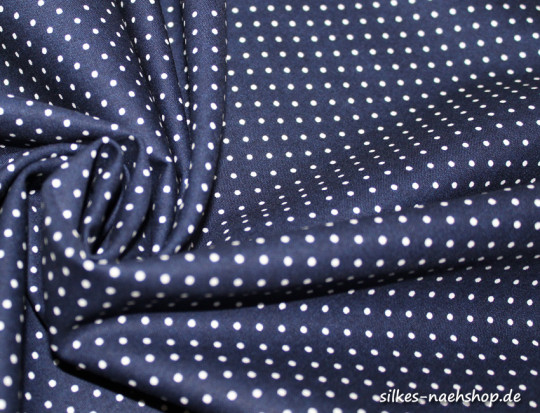 50cm Baumwollstoff MIX-IT DOTS navy