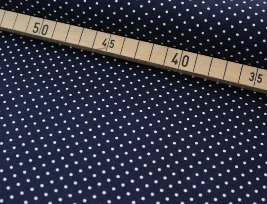 50cm Baumwollstoff MIX-IT DOTS navy