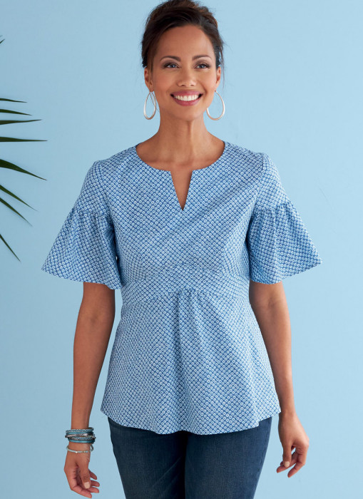 B6732 Butterick Schnittmuster Blusenshirt