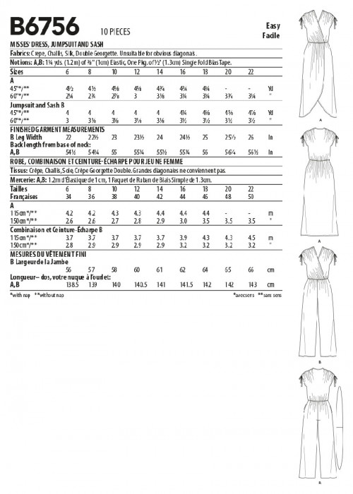 B6566, Butterick Patterns, Sewing Patterns