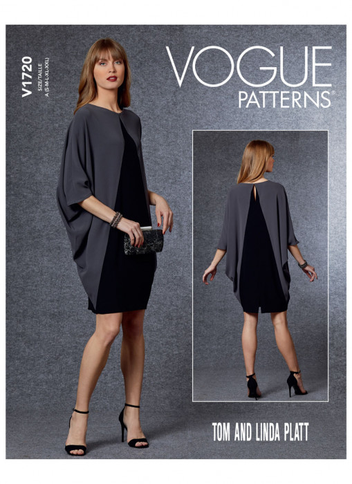 V1720 VOGUE Designer Schnittmuster Kleid oversized