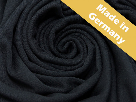 50cm Baumwolljersey Interlock schwarz