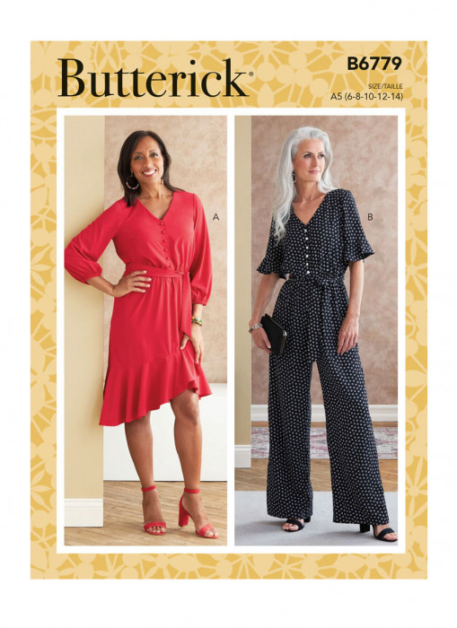 B6779 Butterick Schnittmuster Overall Kleid