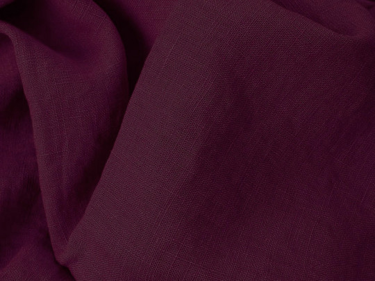 50cm Basic Leinenstoff aubergine