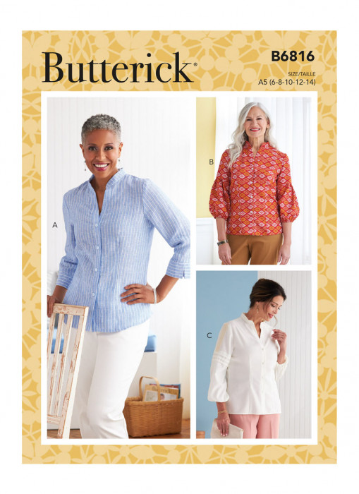 B6816 Butterick Schnittmuster Bluse