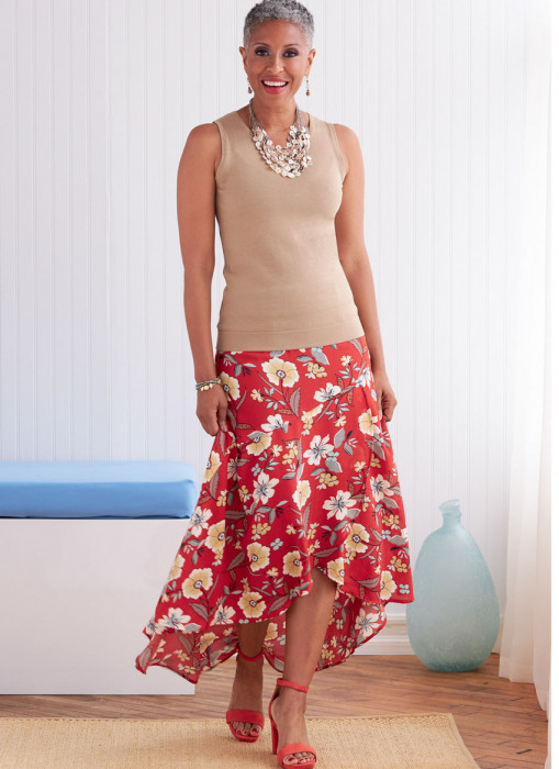 B6818 Butterick Schnittmuster Rock