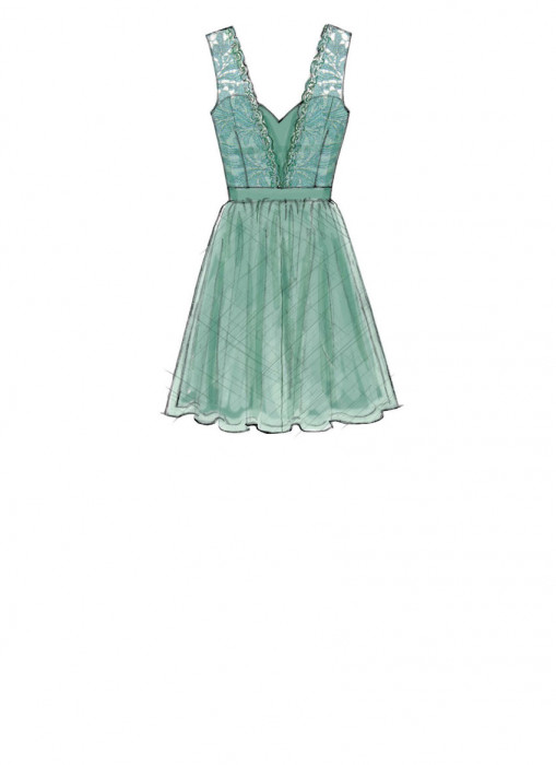 M7507 McCalls Schnittmuster Abendkleid Brautkleid