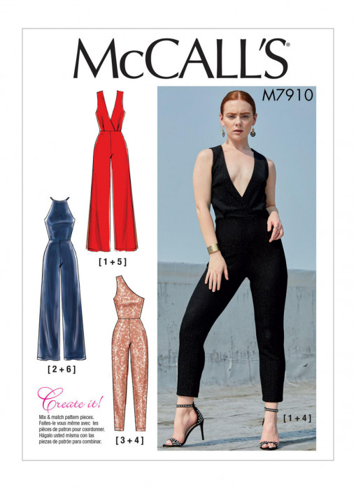 M7910 McCalls Schnittmuster Jumpsuit