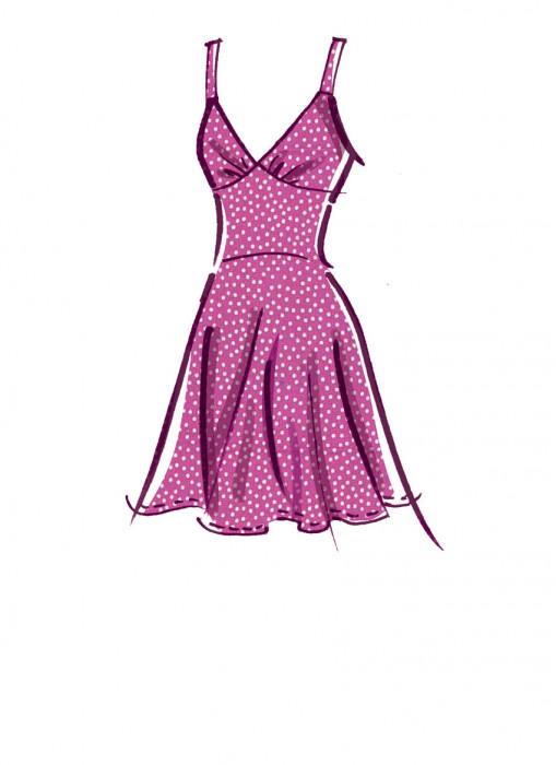 M8195 McCalls Schnittmuster Sommerkleid