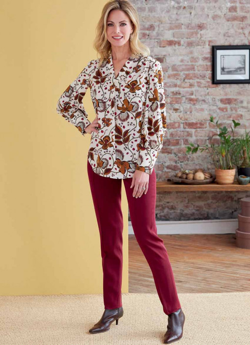 B6855 Butterick Schnittmuster Blusenshirt