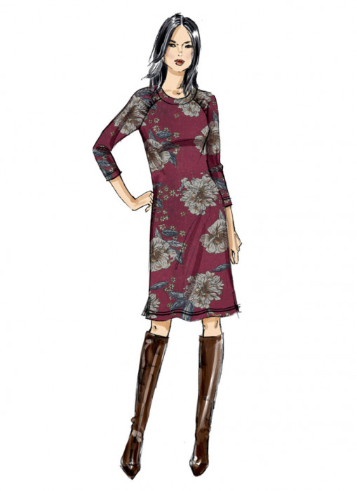 B6859 Butterick Schnittmuster Jersey-Kombination