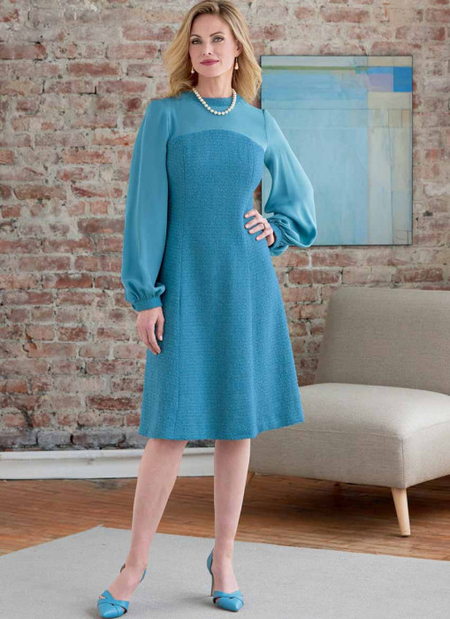 B6868 Butterick Schnittmuster Kleid Mantel