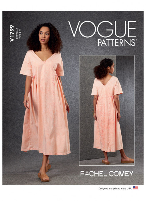 V1799 VOGUE Schnittmuster Designer Kleid EASY!