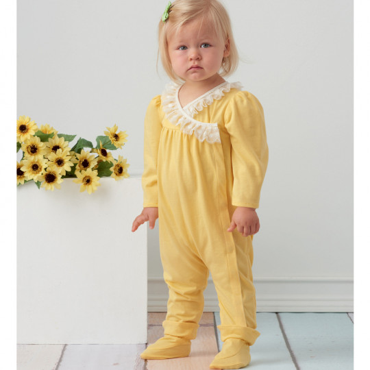 9283 Simplicity Schnittmuster Baby-Kombination EASY