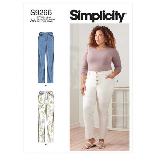 9266 Simplicity Schnittmuster Vintage Jeans