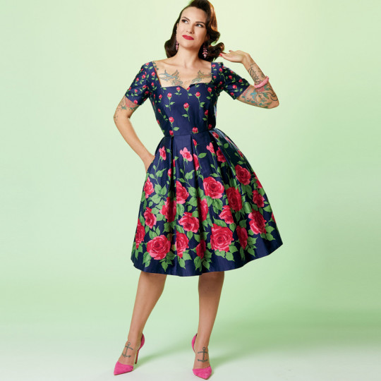 9294 Simplicity Schnittmuster Vintage-Kleid EASY!