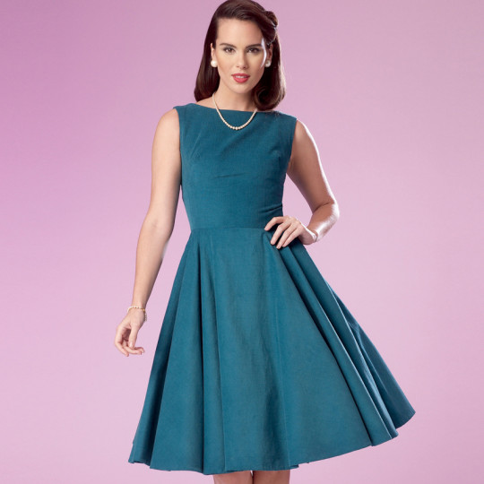 9286 Simplicity Schnittmuster Retrokleid by Gertie