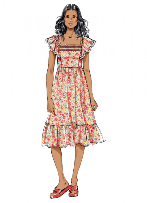 B6872 Butterick Schnittmuster Sommerkleider