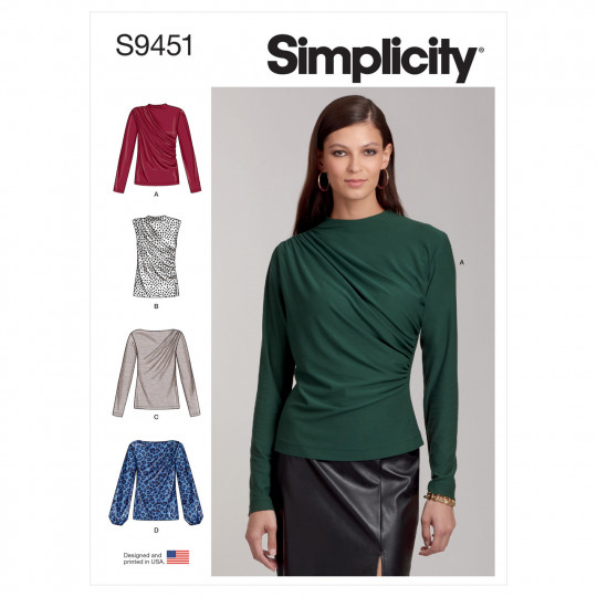 9451 Simplicity Schnittmuster Shirt & Top