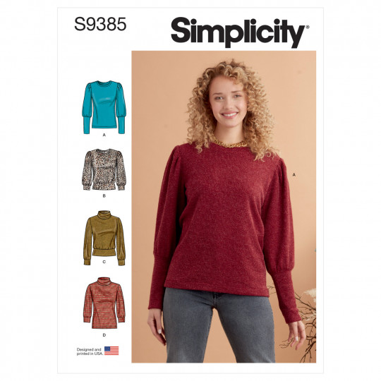 9385 Simplicity Schnittmuster Sweater Shirt