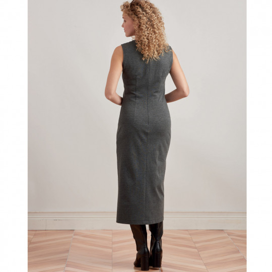 9372 Simplicity Schnittmuster Jerseykleid mit Schulterwärmer