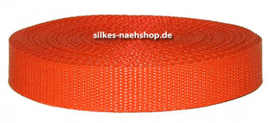 Gurtband 40mm orange 10m Rolle